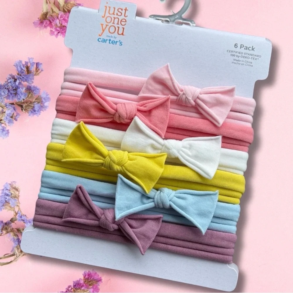 Carter's Colorful Bow Headband Set - Picture 2 of 4